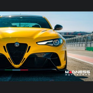 Alfa Romeo Giulia Quadrifoglio GTAm Conversion Kit by PariS'5 GaraGe - Front Bumper - FRP/ Carbon Fiber